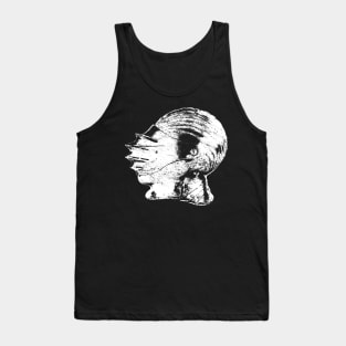 Distressed Medieval Helmet Tank Top